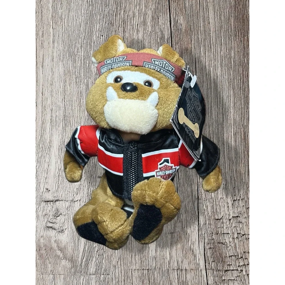 Vintage Harley Davidson Bean Bag Plush Tanker Bulldog 1999